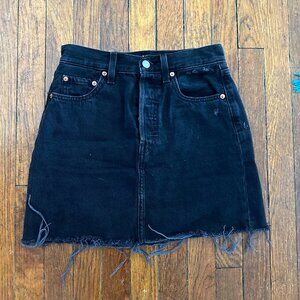 Levi's Ribcage Skirt in Black